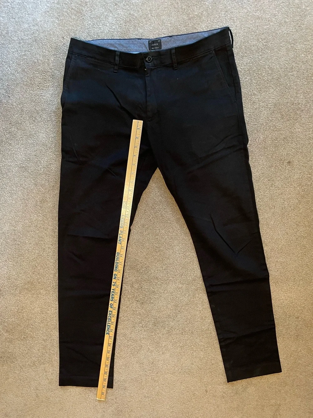 J.Crew 484 Slim-Fit Stretch Chino Pants in Black 33/34